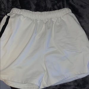 Mens all white mnml shorts size small